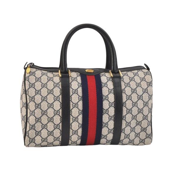 Gucci Handbags - Auth Gucci Sherry Line Hand Boston Bag #144219G45B